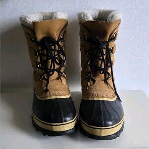 Vintage sorel caribou kaufman wool lined Waterproof men's boots Size 13